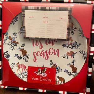 Vera Bradley Cookie Plate Merry Mischief Cool